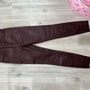 BCBGMaxAzria Dark Burgundy Skinny Jeans
